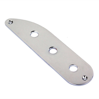 3 Holes Electric Guitar Bridge Switch Control Plate for TELE Style Bass Guitar