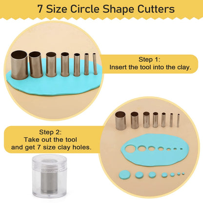 28Pcs Polymer Clay Cutter Tools, Pletpet Tools Acrylic pink