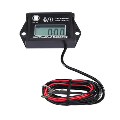 Tachometer Hour Meter 25000RPM With Service Timer For Motorcycle Lawn Mower