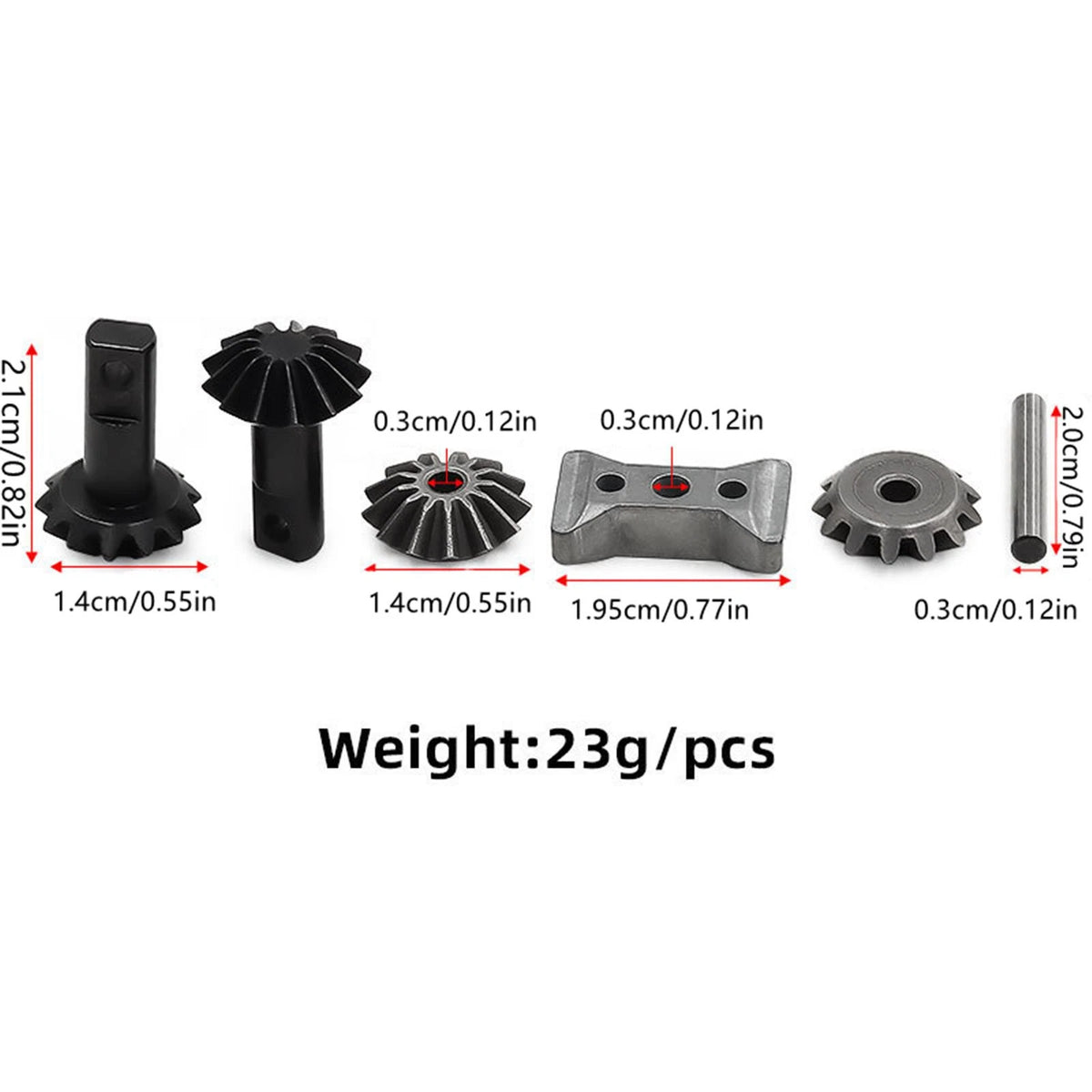 Durable Steel  Diff Gears Replacement for TRAXXAS Summit E-Maxx #5382X