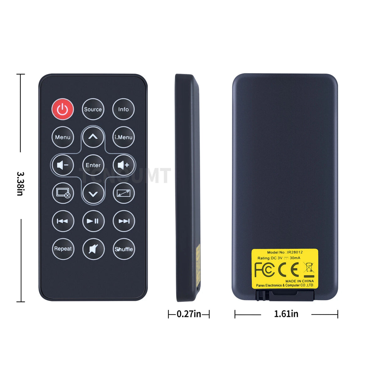 IR28012 For Acer Optoma Toshiba Dell Ricoh Projector Remote Control