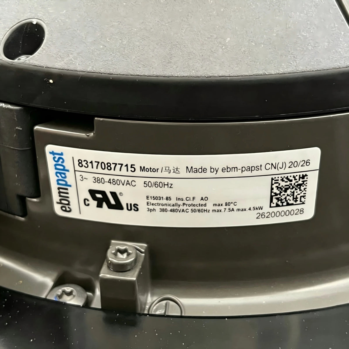W3G630-NU33-03 IP55 for ebmpapst EC Cooling Fan for Data Center Cooling Fan