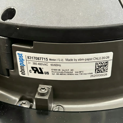 W3G630-NU33-03 IP55 for ebmpapst EC Cooling Fan for Data Center Cooling Fan