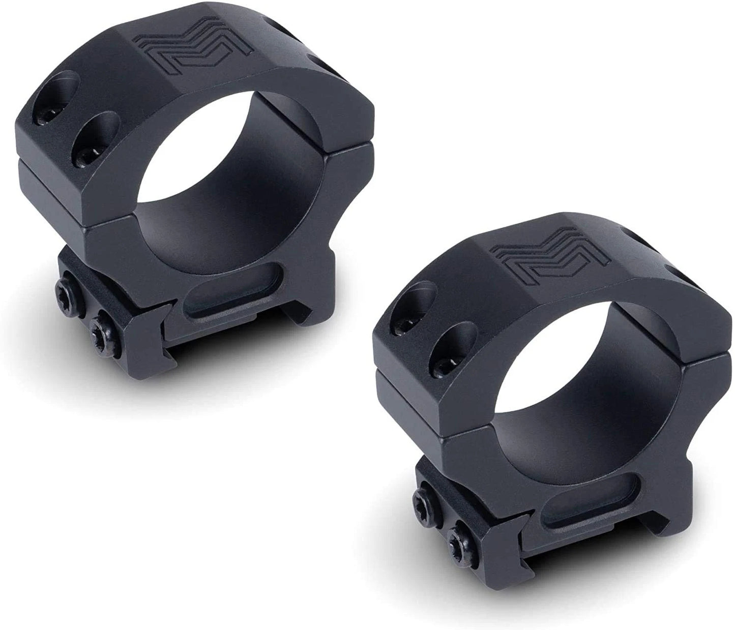 Monstrum Precision Weaver Scope Rings | 1 inch 1 Diameter, Black