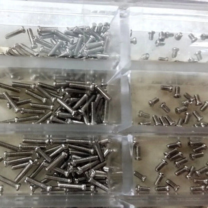 1.6/2/2.5/3/3.5/4/4.5/5/5.5/6mm Stainless Steel Watch Screws Repairing Kit