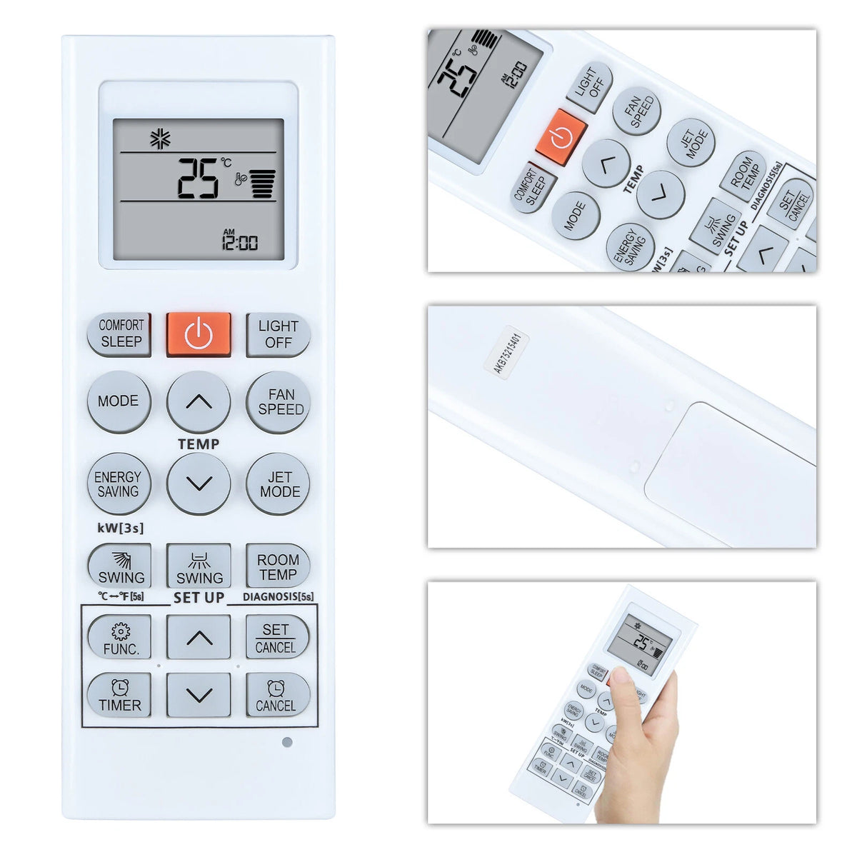 AKB75215401 For LG Air Conditioner AC Remote Control AKB74955617 AKB74075602