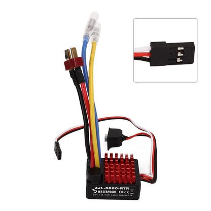 RC Car Brushed ESC 60A Waterproof Electronic Speed Controller For 1/10 RC Car d