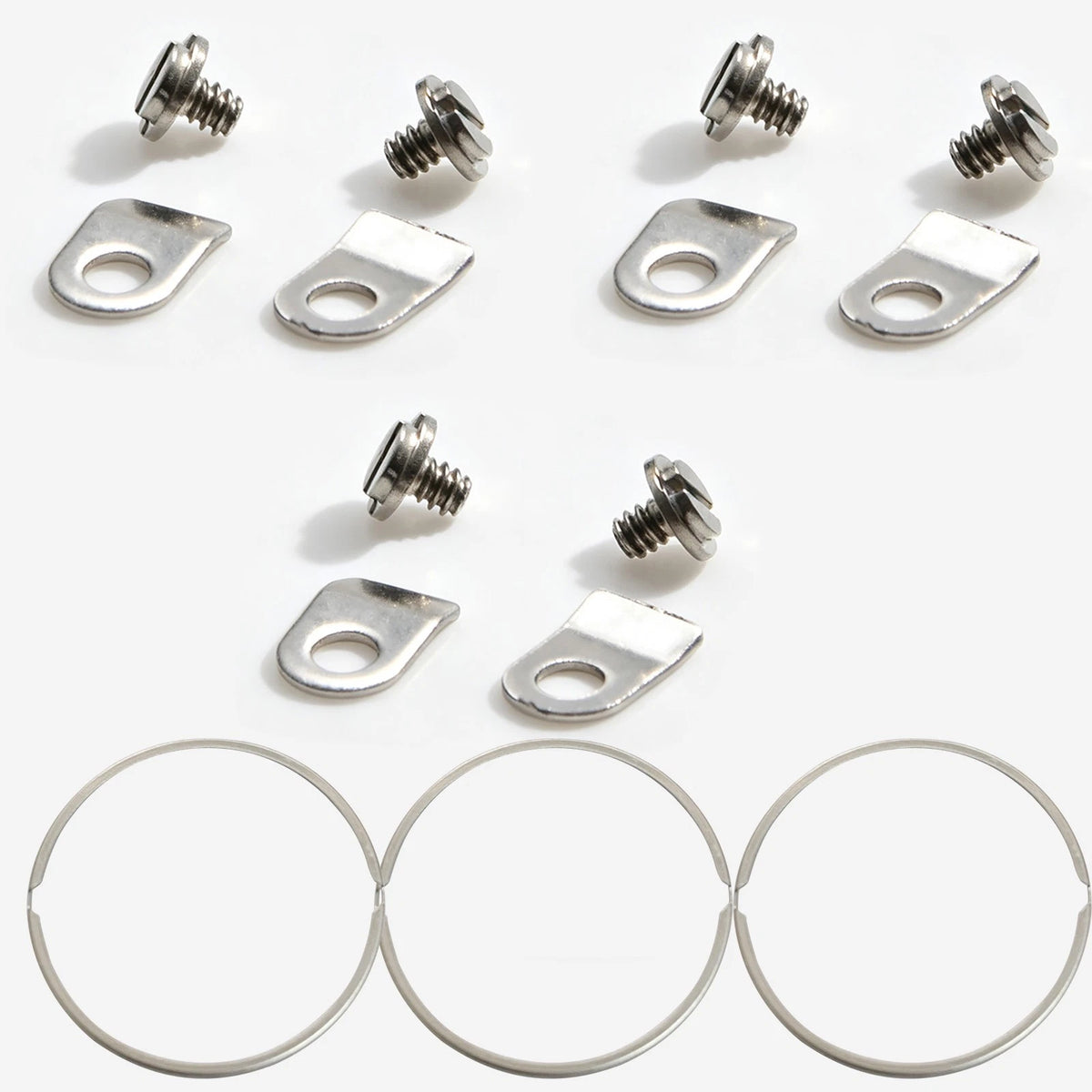 Movement Steel 6* Clamps+6*Screws+3* Mounting Rings For ETA 2824 2834 2846 2836