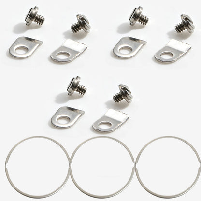 Movement Steel 6* Clamps+6*Screws+3* Mounting Rings For ETA 2824 2834 2846 2836