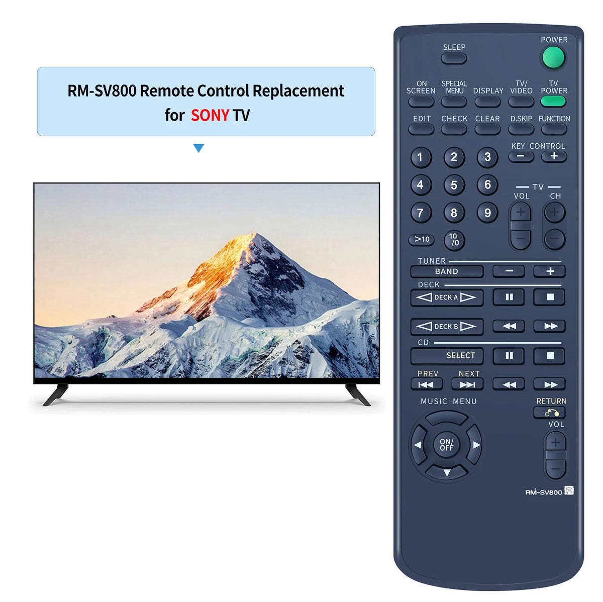 RM-SV800 Replacement Remote Control For SONY Audio System MHC-V909AV