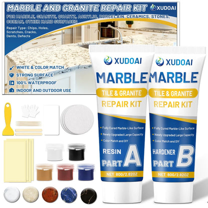 Marble and Granite Repair Kit (Color Match), 160g/5.64oz Quartz Color Match