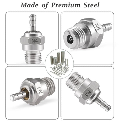 Shaluoman N4 Hot Glow Plug Spark Plugs for Traxas T-maxx Kyosho HSP1 HPI...