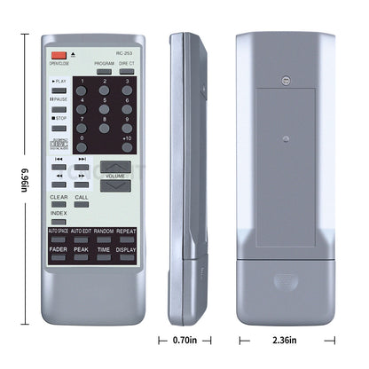 RC-253 Remote Control For Denon CD Player DCD1460 DCD1560 DCD1650 DCD2560