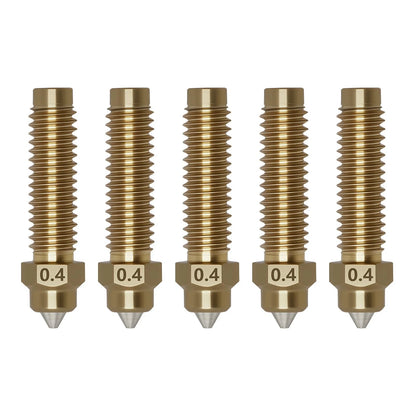 5PCS 0.4mm Nozzles for Centauri Carbon/2, 3D Printer Copper Alloy Hardened...
