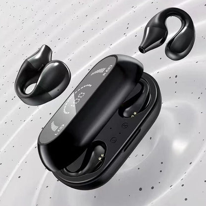 LED Bone Conduction Earbuds Wireless Bluetooth 5.2 Headphone HiFi Stereo Headset