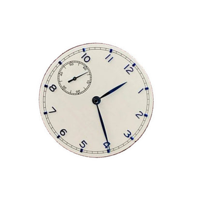 White 37mm Watch Dial Plate With Hands For ETA 6497 ST3600 Movement Parts C