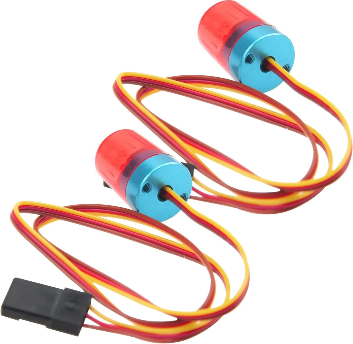 2Pcs Vgoohobby Multi-Function RC LED Flash Lights Alarm Lamp Flashing Red