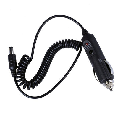 Car Lighter Slot Charger Cable Line For BaoFeng UV-5R UV-9R PLUS 5.5mm Plug