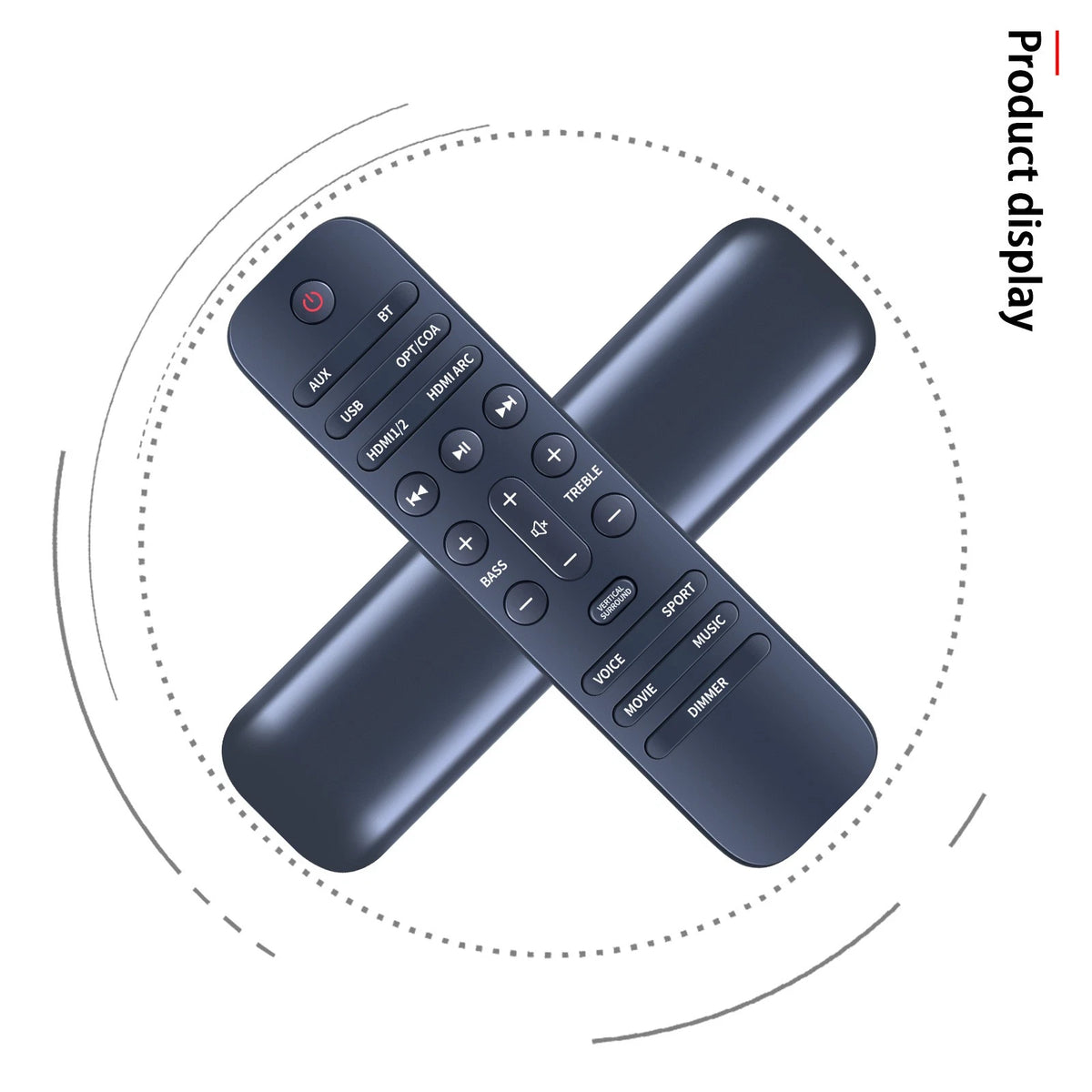 Remote Control For Monoprice SB-300 Soundbar Bluetooth Home Theater