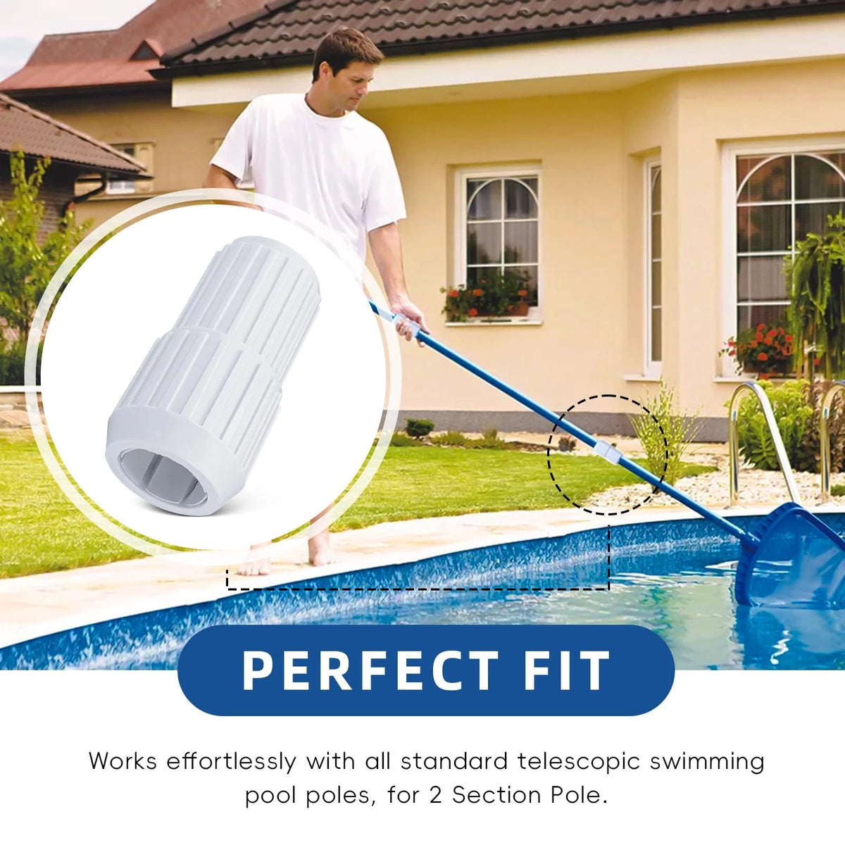 Adabuing Pool Telescoping Pole Cam Lock Replacement - fit for EZ White