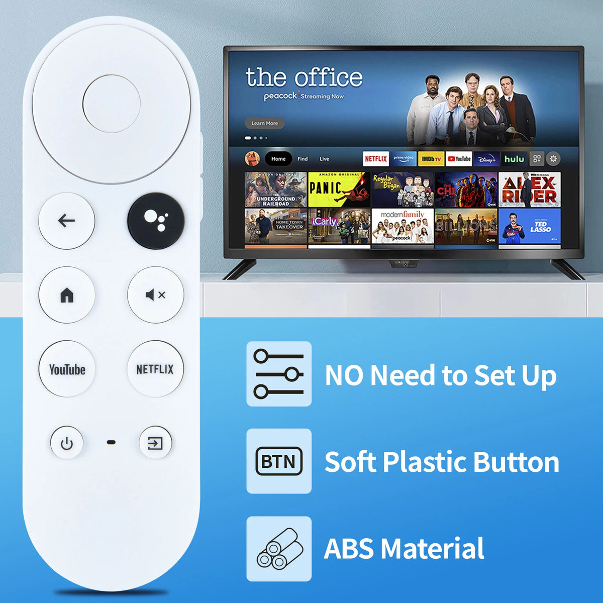 G9N9N For Chromecast 4K With Google TV Voice Bluetooth IR Remote Control