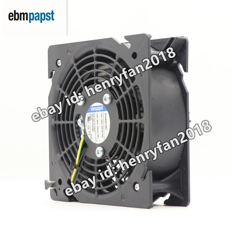 DV4600-492 Ebmpapst Axial Fan 115VAC 18/19W 240/220mA Cabinet Fan / Filter Fan