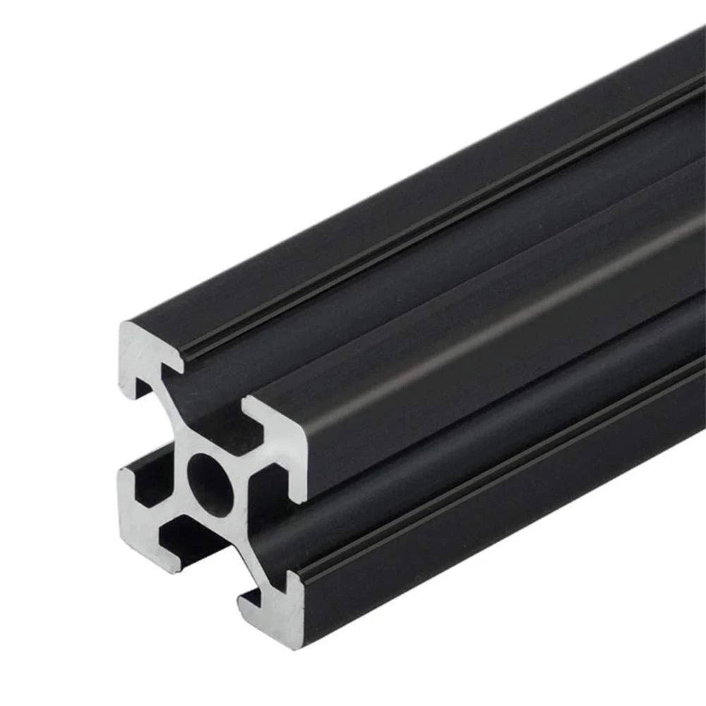 4pcs 400mm T Slot 2020 Aluminum Extrusion European 4PCS 400mm(15.75''), Black