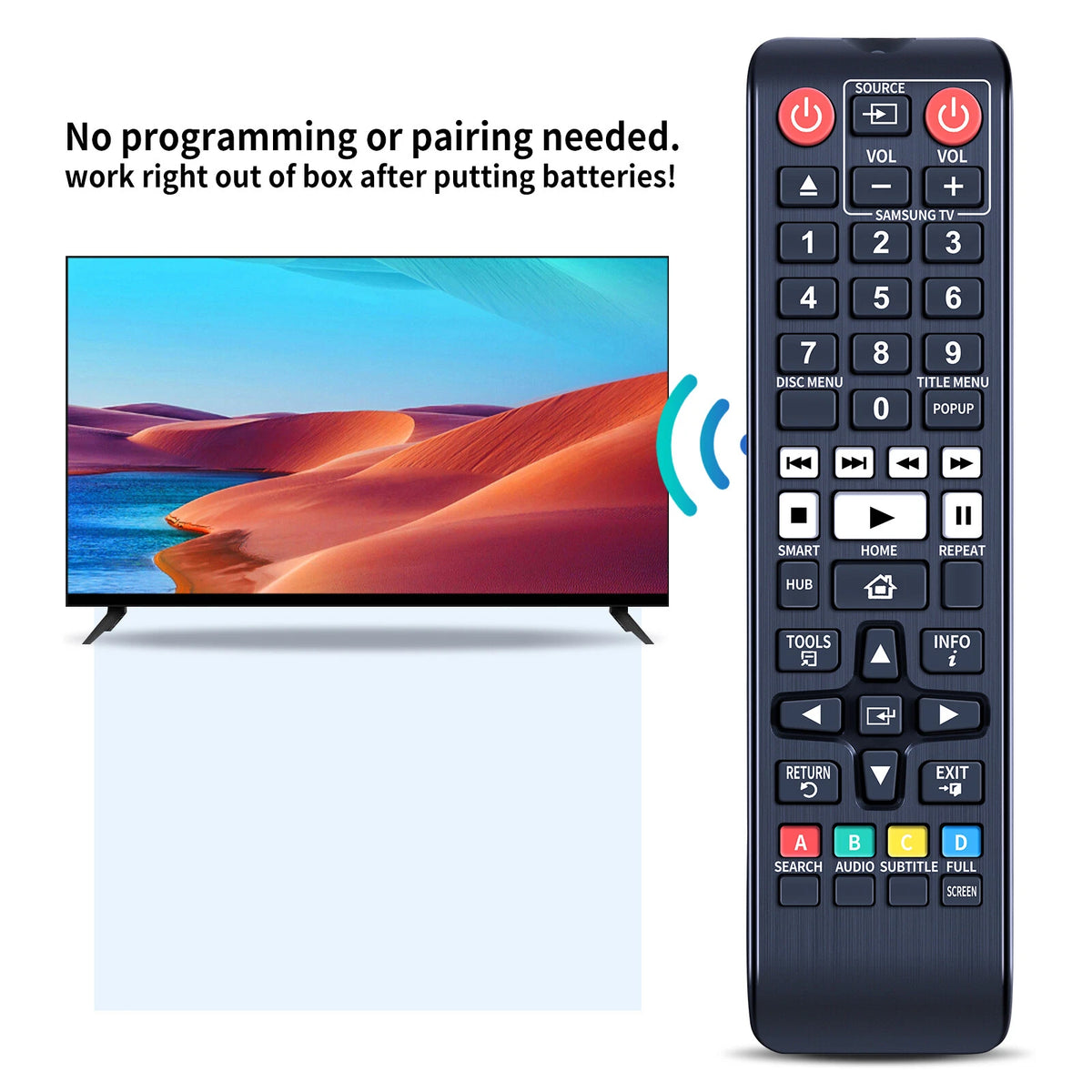 AK59-00167A Remote Control For Samsung Player BD-F6700 BD-F6500
