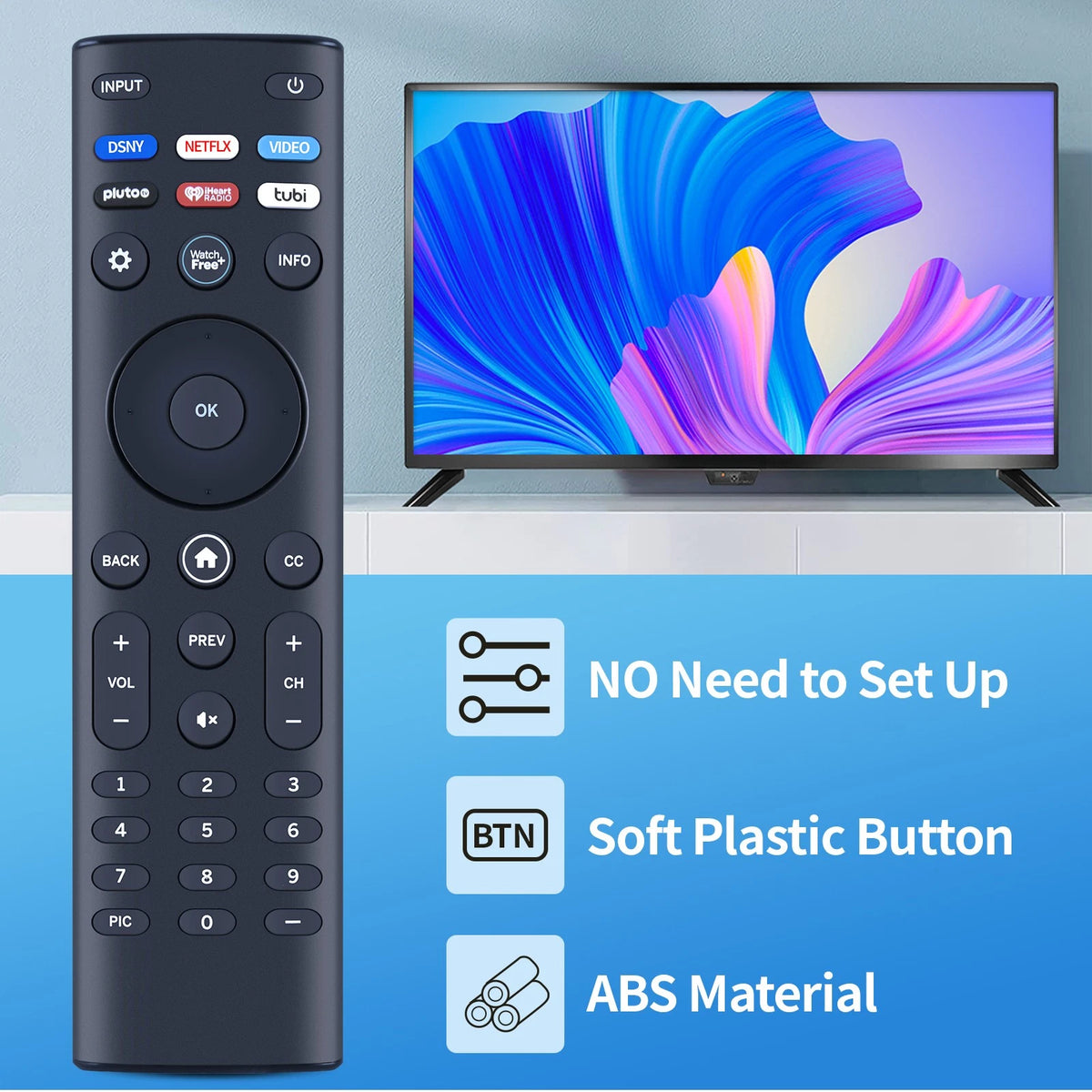 XRT140 V4 For All Vizio Smart TV Remote Control