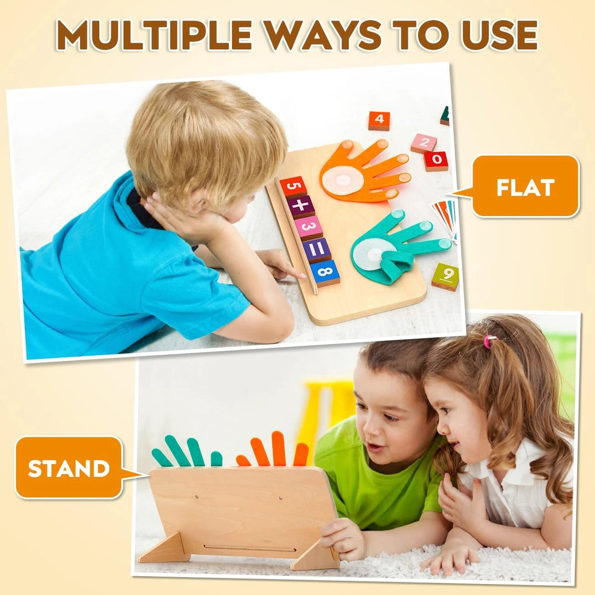 MOTREE Preschool Learning Toys for Toddlers 2-4, Educational Medium, Colorful