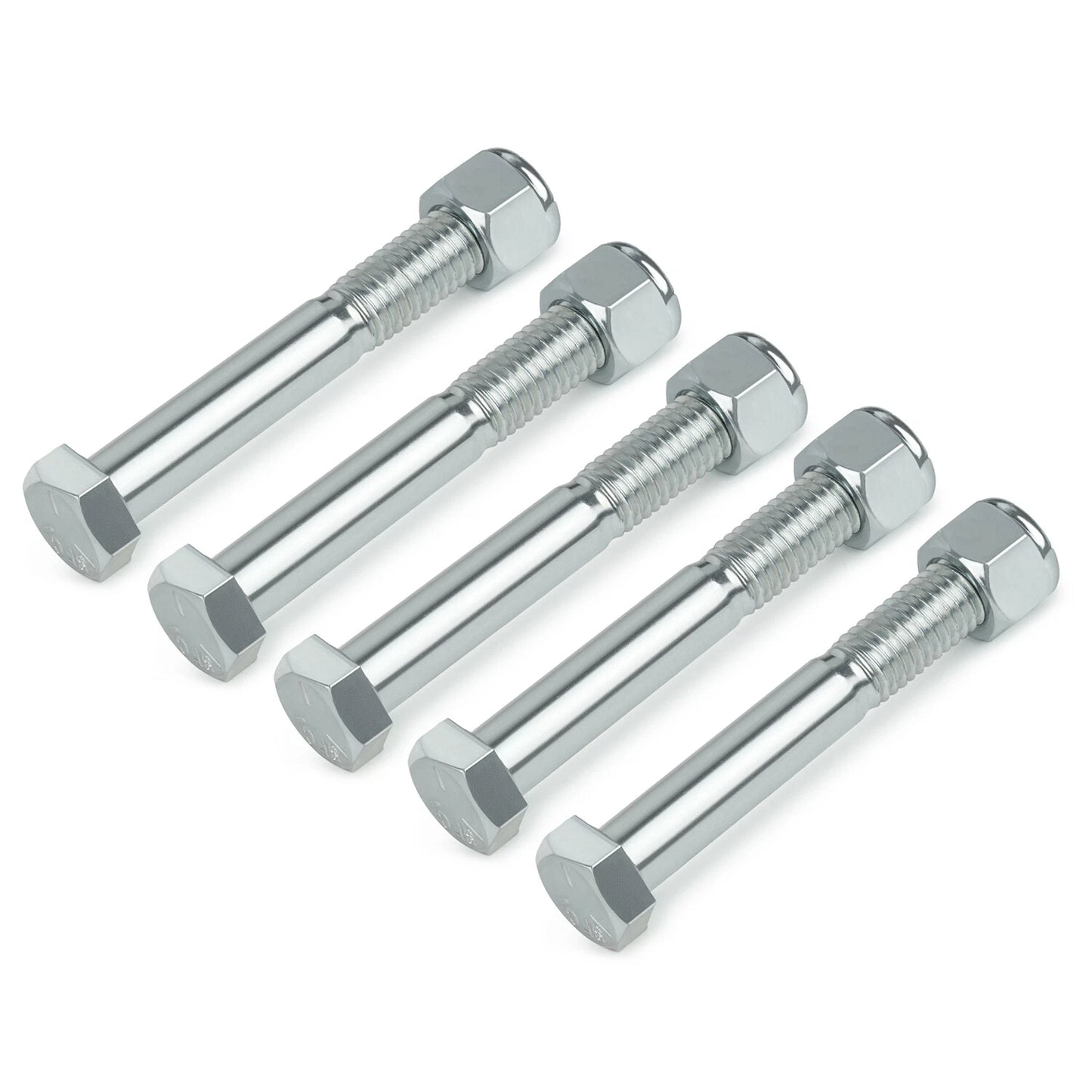 Grade 5 Shear Bolts for Rotary Cutters 1/2" x 3-1/2" with Nylock Nuts - 5 Pack