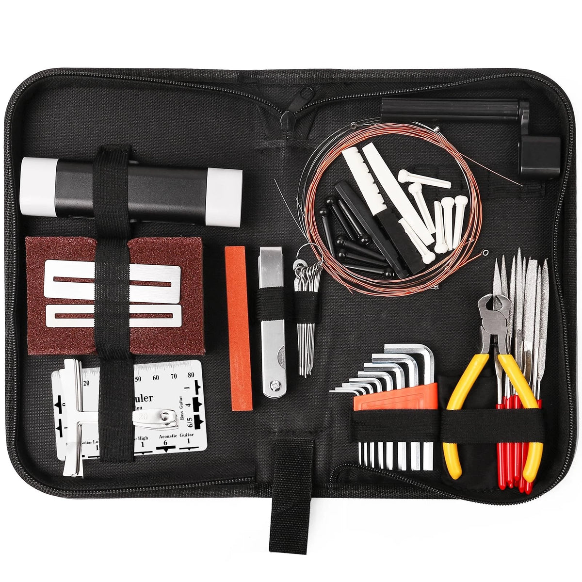 72PCS Guitar Tool Kit Repair Maintenance Accessories Small,