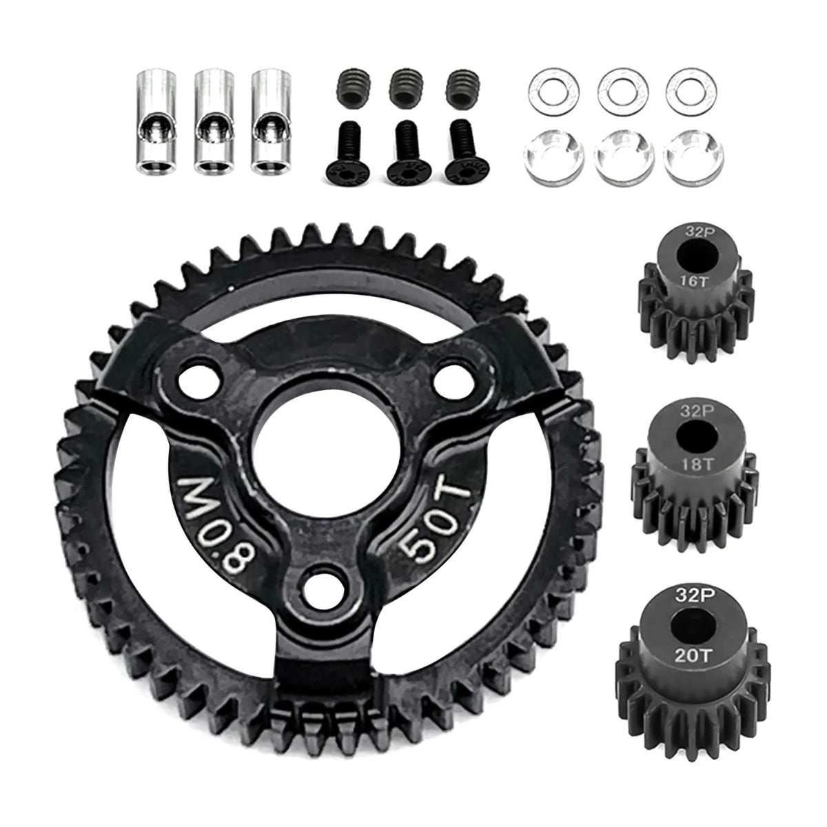 0.8M 32P Spur Gear 50T 16T 18T 20T For Traxxas Slash 2WD VXL XL-5 Bandit