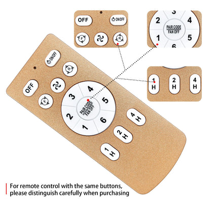 Remote Control For Letmarey/Bouncats/JahyShow/HuixuTe/InfiniPower Ceiling Fan