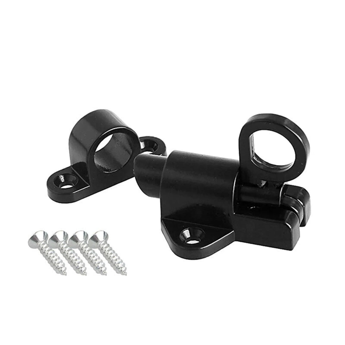 Black Aluminium Alloy Spring Door Lock with Automatic Locking Mechanism E