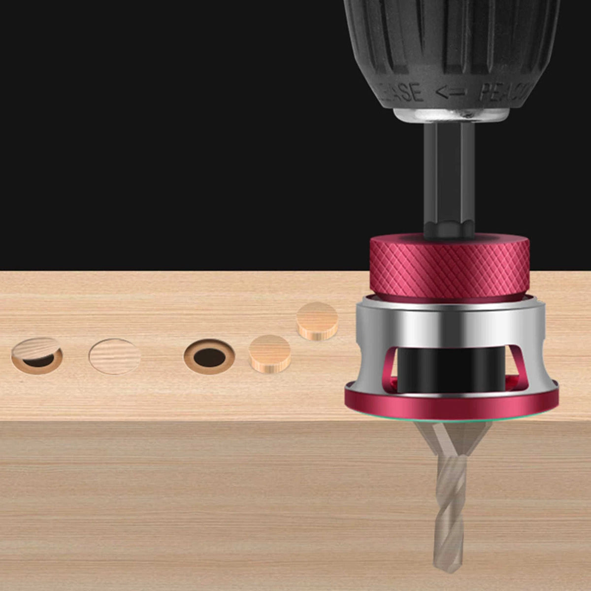 6PCS Adjustable Depth Countersink Set for Wood Screw Holes and Head Sinking