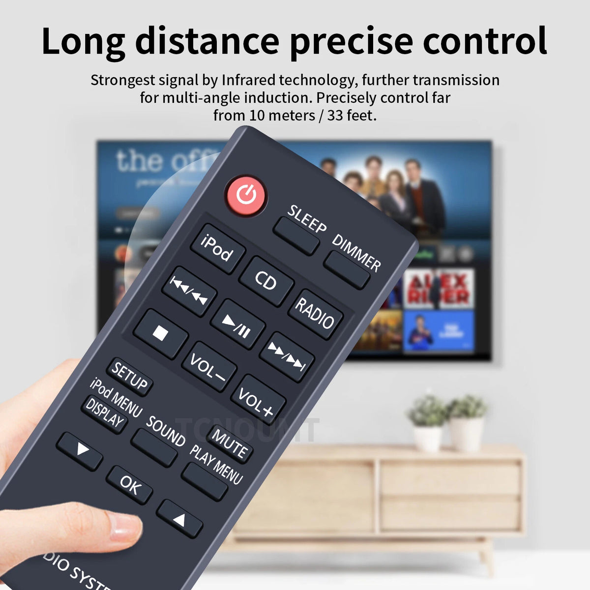 N2QAYC000077 Remote Control For Panasonic Compact Stereo System SC-HC28 SA-HC28