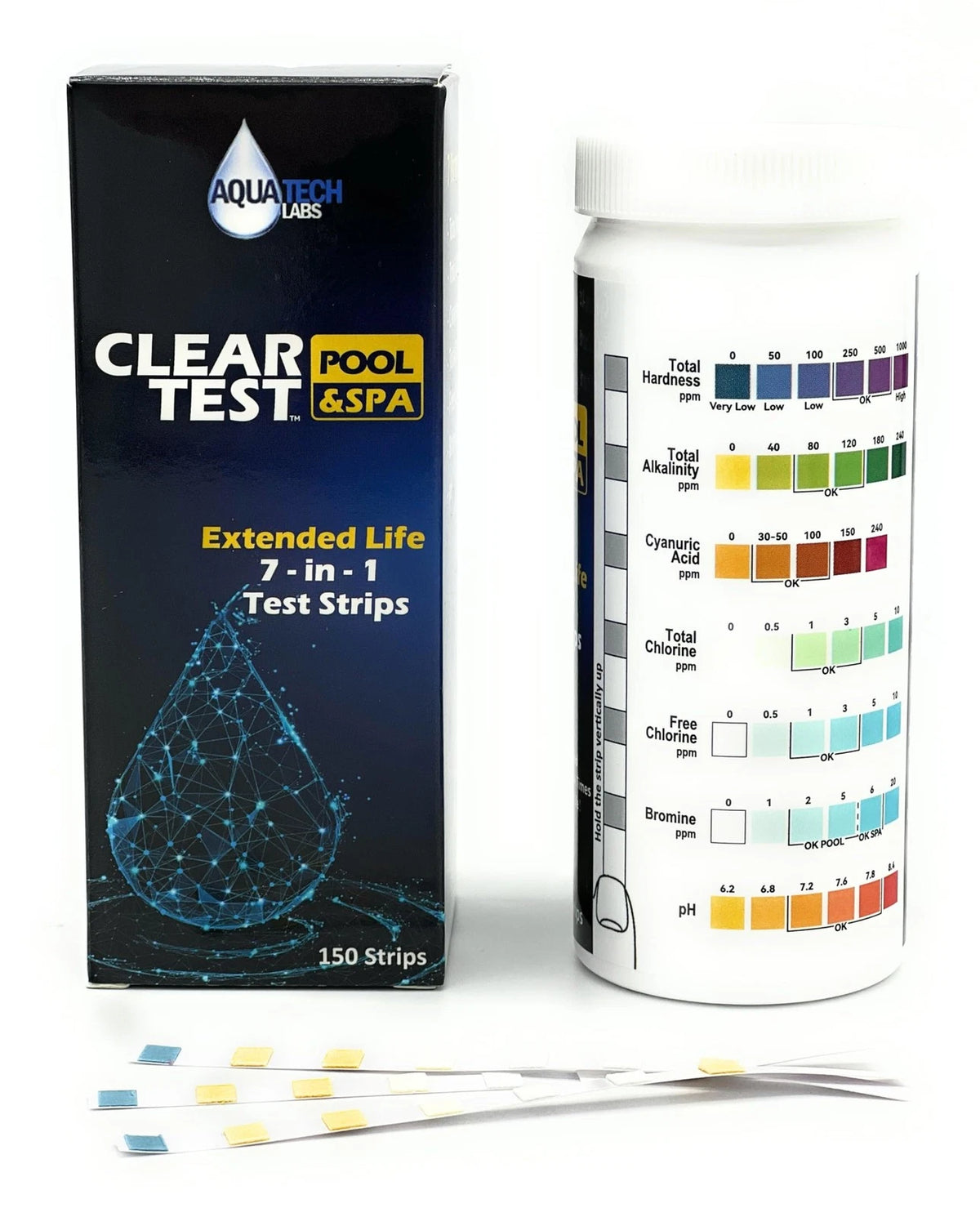 2026 Extended Life 7-in-1 Pool & Spa Test Strips - 150 Count - Extended...