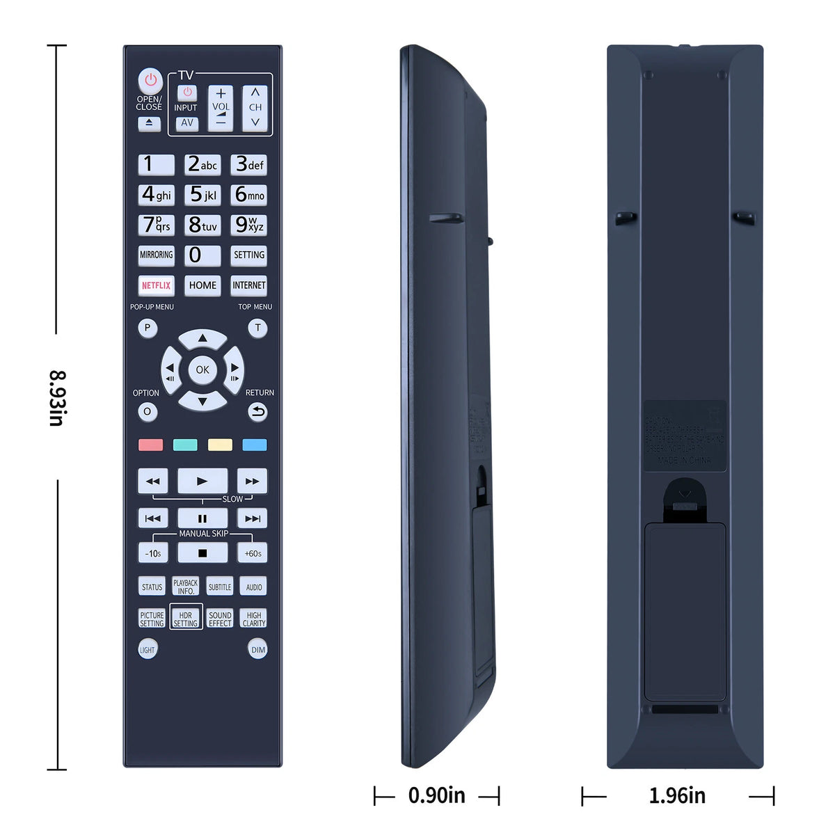 N2QAYA000172 Remote For Panasonic DVD Player DPUB9000GN DP-UB9000 With Backlight