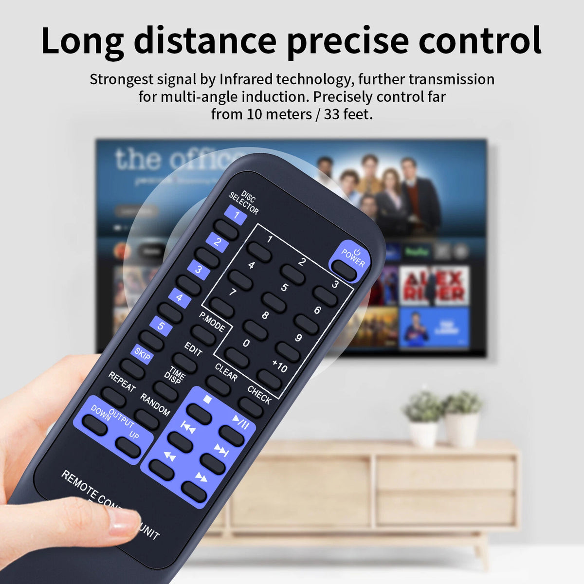 RC-P0711 Remote Control For Kenwood CD Player CD406 CD403 CD404 CD406