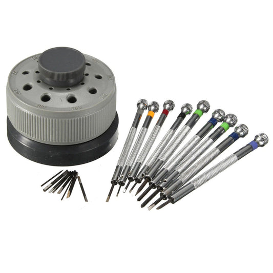 9Pack Metal Plastic Precision Screwdriver Watch Slotted Flat Blade Watchmaker