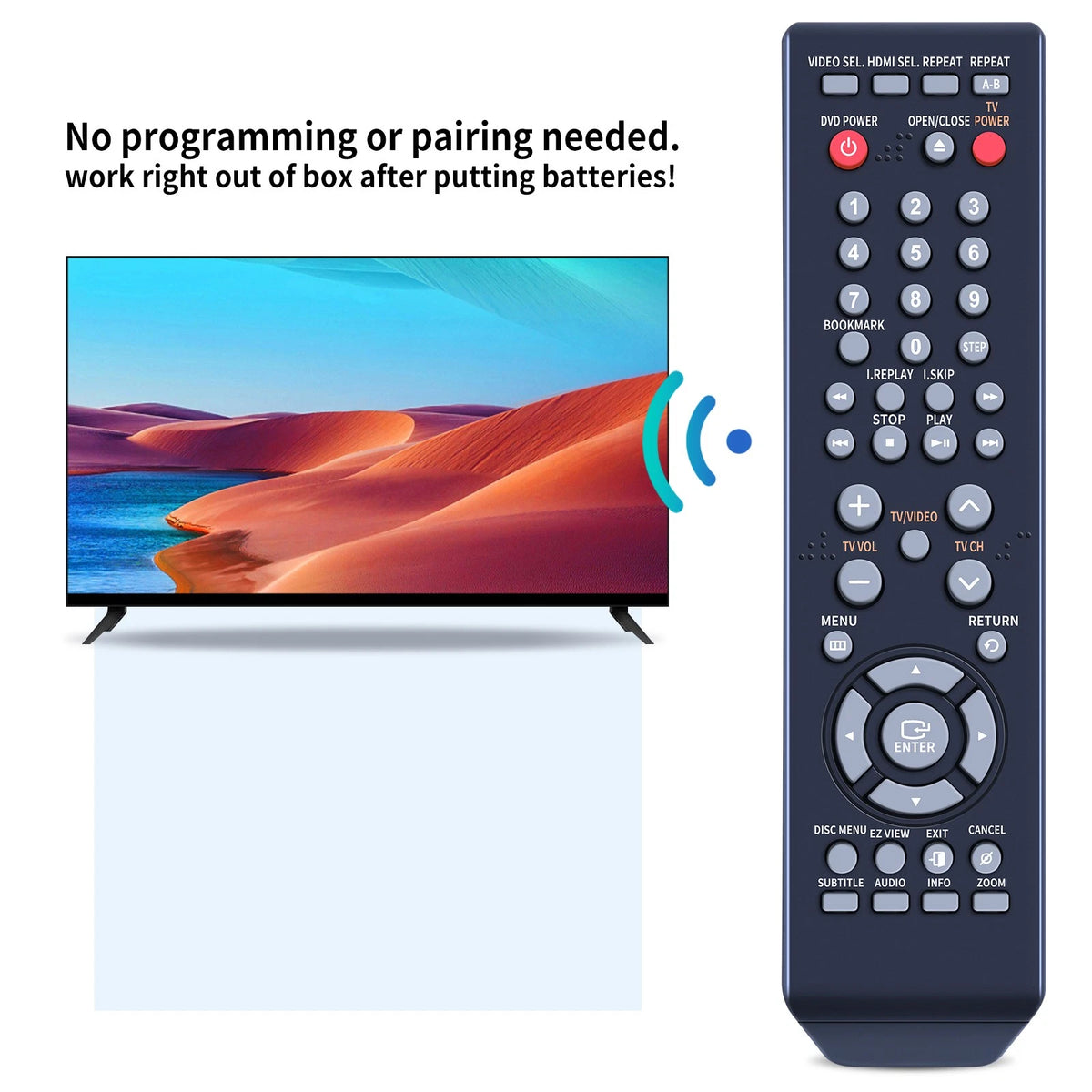 AK59-00061H Replace Remote Control For Samsung DVD DVD1080P7, DVD1080P7/AFS