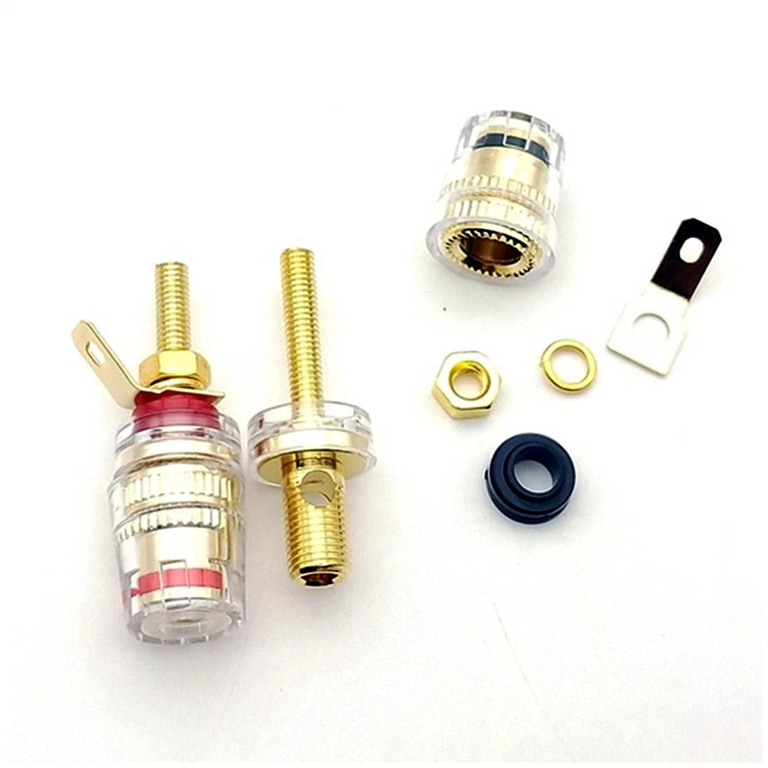 bnafes 4mm Banana Plug Socket, Gold Plate Binding Post for Amplifier Speaker...