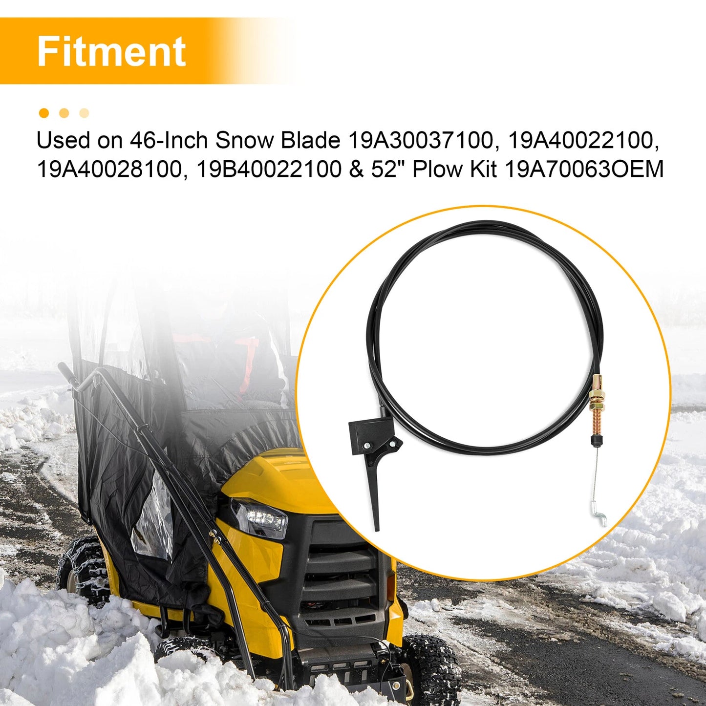 946-04794 Blade Release Cable For 46 & 52 Season Plow, FastAttach Blade Systems