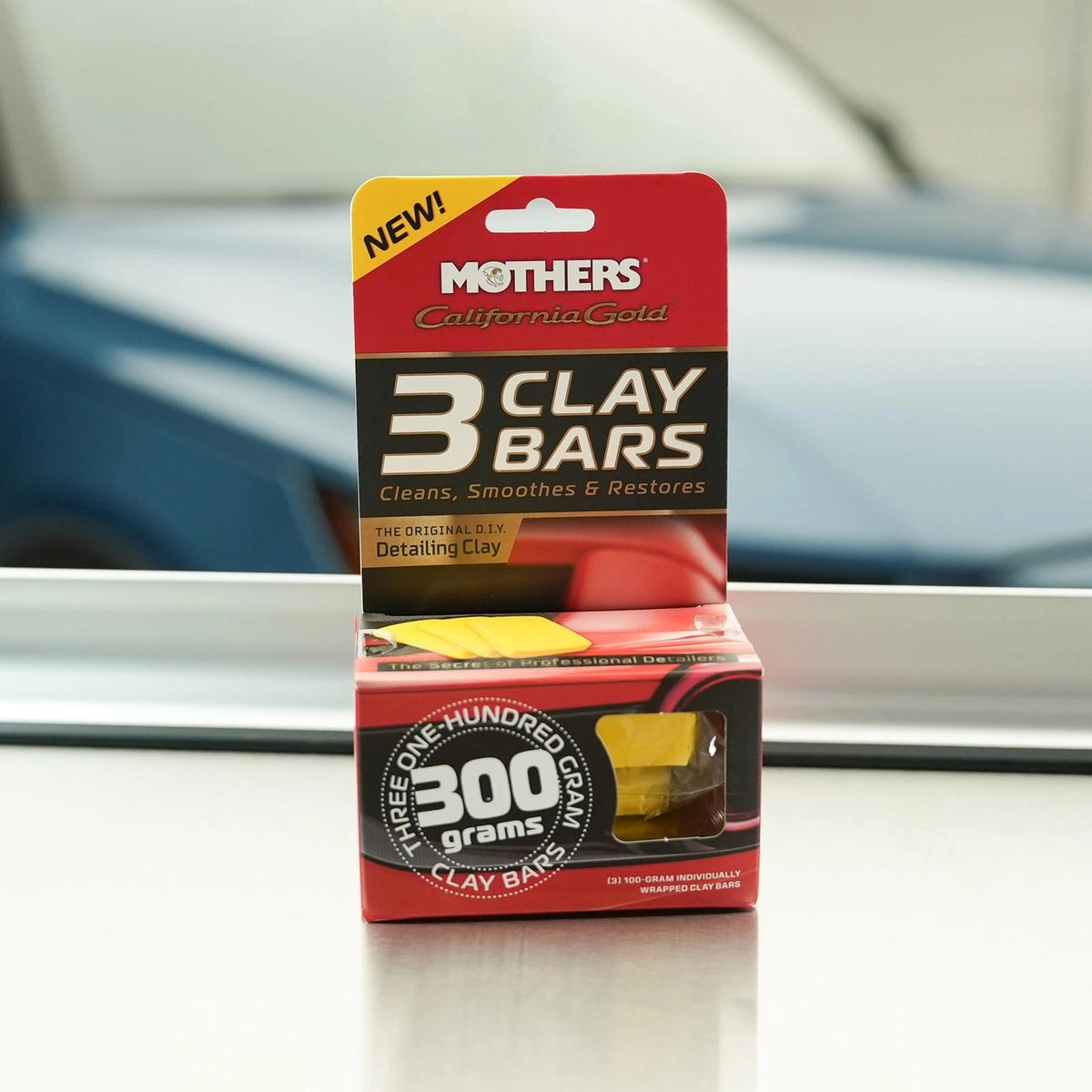 Mothers California Gold 3 Clay Bars, 3 100-gram — Removes Overspray, Brake...