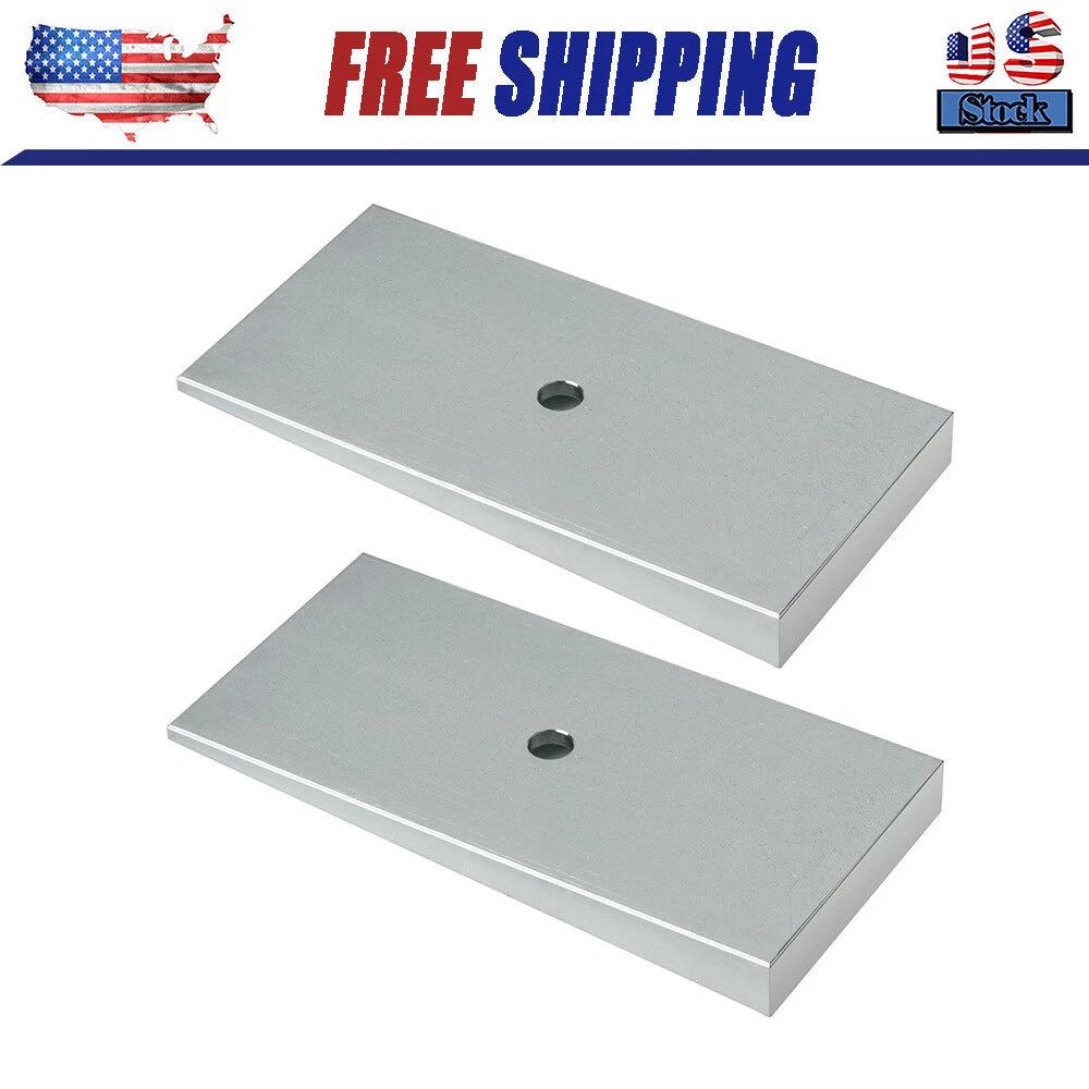 2.5" Wide 4°Degree Steel Leaf Spring Shims 800061 Sliver- Set of 2