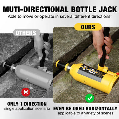 YELLOW JACKET Bottle Jack 6 Ton Muti-Directional Welded Car with yellow