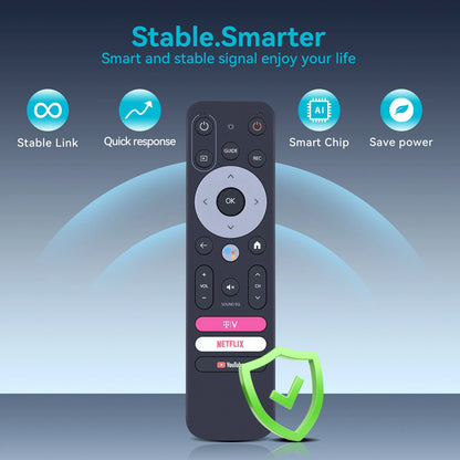 Remote Control For TVision HUB Streaming Device Google TV With Voice
