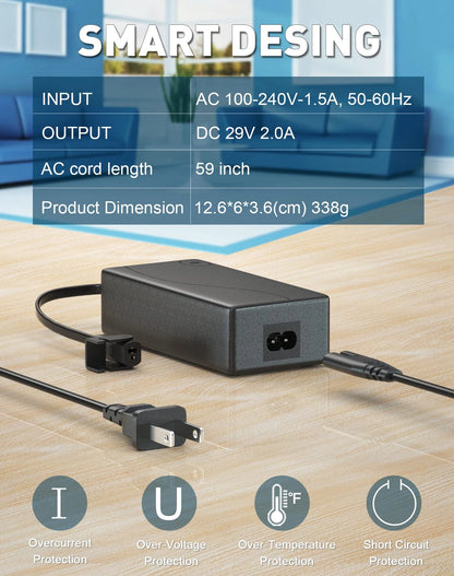 Power Recliner Supply, AC/DC Switching Supply Transformer Black