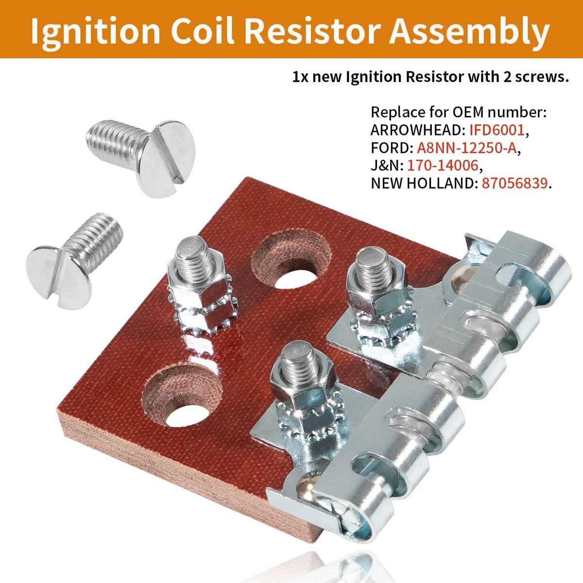 Ignition Coil Resistor Assembly Fit for Ford/ Holland Tractor 2N 8N 9N...